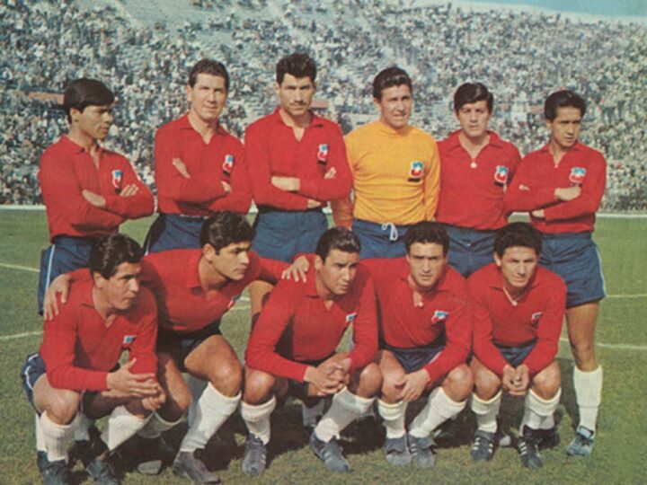   Camiseta de la selección chilena a través de los años (1962)