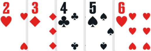    Cartas de poker: Escalera