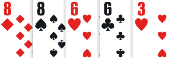     Cartas de poker: Doble pareja