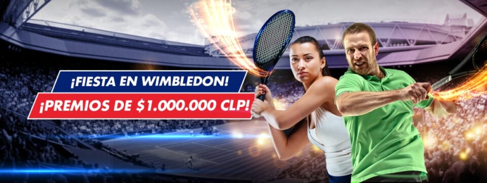 Fiesta en Wimbledon Premios de $1.000.000 CLP